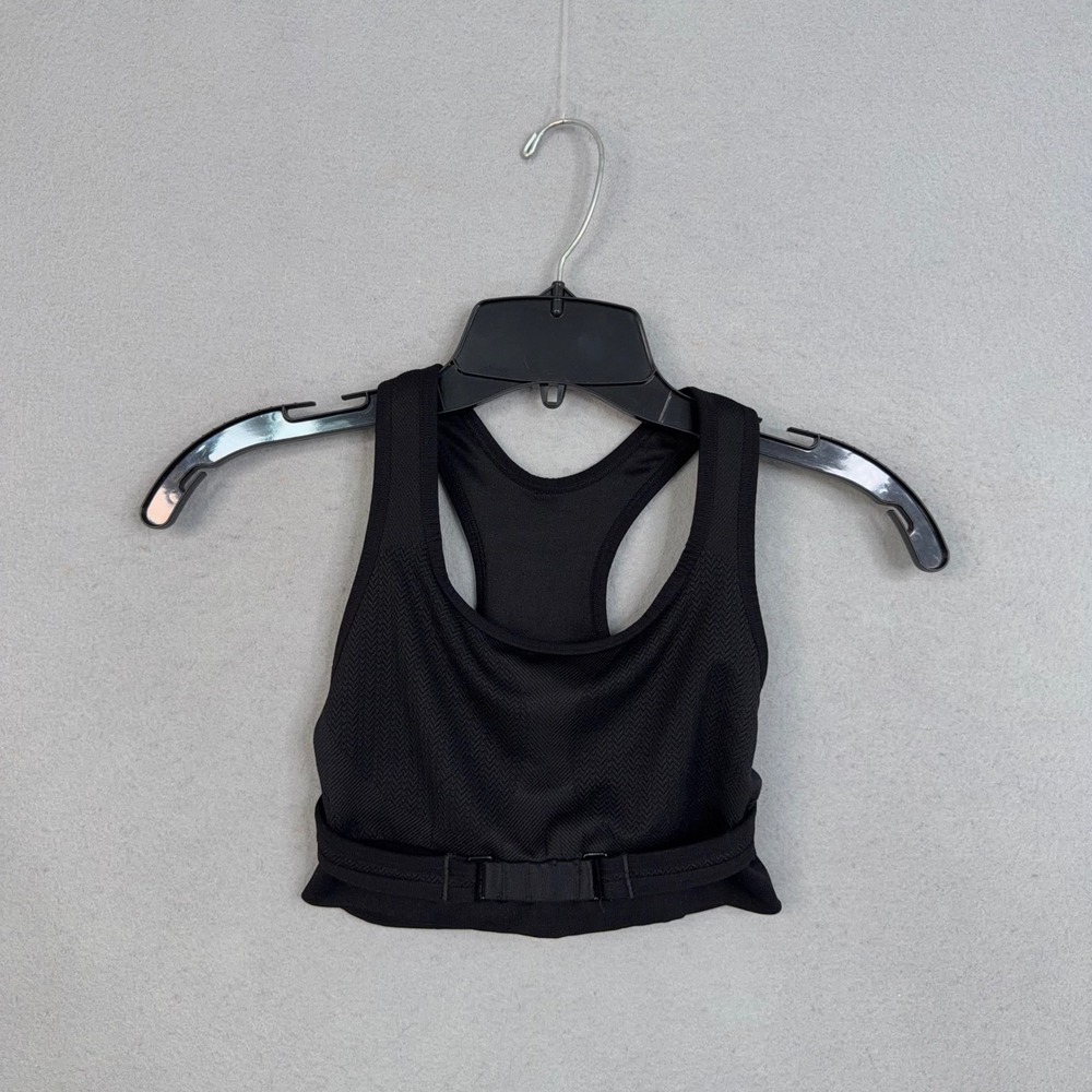 Patagonia Sports Bra Women Small Black Herringbone Activewear Gorpcore